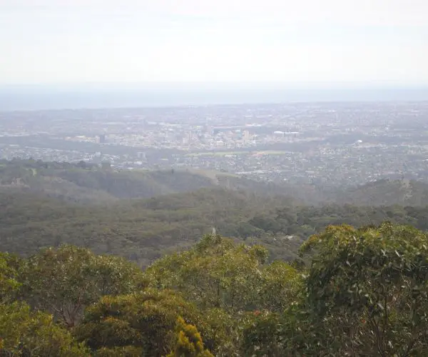 View of Adelaide from Mount Lofty Summit